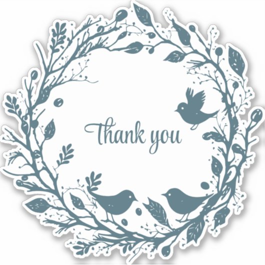 Skandinavischer Volkskranz Aufkleber (Vorderseite)