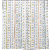 Skandinavischer Volkskunst-Duschvorhang Duschvorhang (Vorderseite)