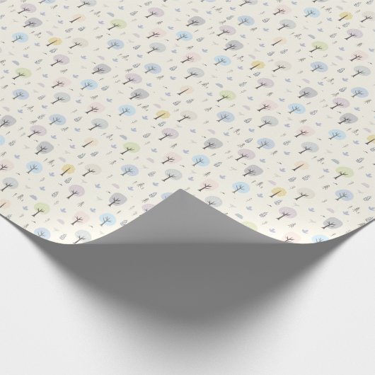 Skandinavischer Wald Nahtloses Muster Geschenkpapier (Ecke)