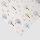 Skandinavischer Wald Nahtloses Muster Seidenpapier (Detail)