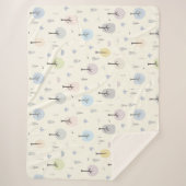 Skandinavischer Wald Nahtloses Muster Sherpadecke (Vorderseite)