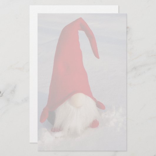 Skandinavischer WeihnachtsGnome Briefpapier (Vorne/Hinten)
