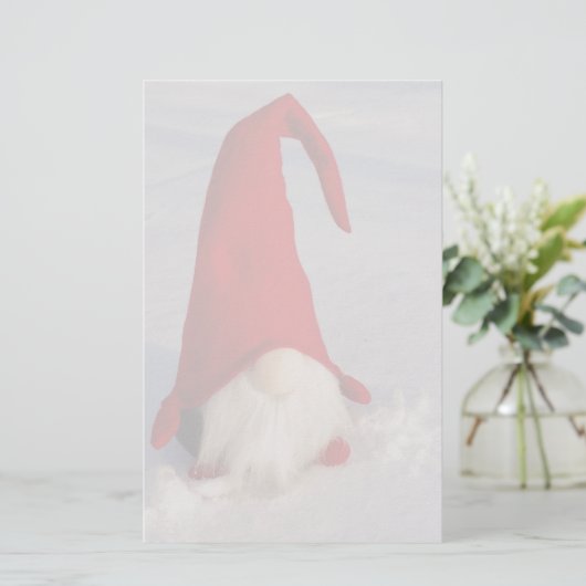 Skandinavischer WeihnachtsGnome Briefpapier (Stehend Vorderseite)