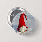 Skandinavischer WeihnachtsGnome Button (Vorne & Hinten)