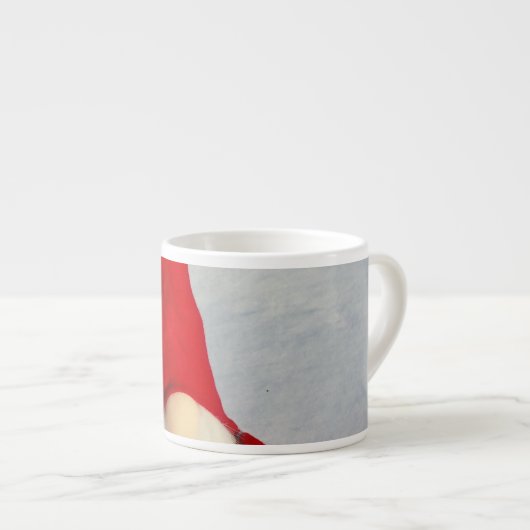 Skandinavischer WeihnachtsGnome Espressotasse (Vorderseite Rechts)