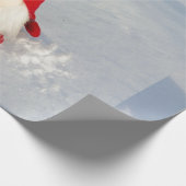 Skandinavischer WeihnachtsGnome Geschenkpapier (Ecke)