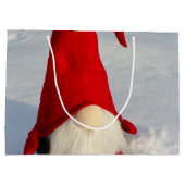 Skandinavischer WeihnachtsGnome Große Geschenktüte (Rückseite)