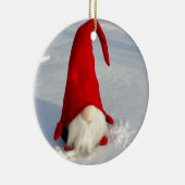 Skandinavischer WeihnachtsGnome Keramik Ornament (Rechts)