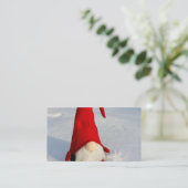 Skandinavischer WeihnachtsGnome Visitenkarte (Stehend Vorderseite)