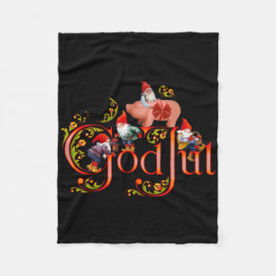 Skandinavischer Weihnachtsgott Jul Marzipan Schwei Fleecedecke