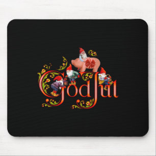 Skandinavischer Weihnachtsgott Jul Marzipan Schwei Mousepad