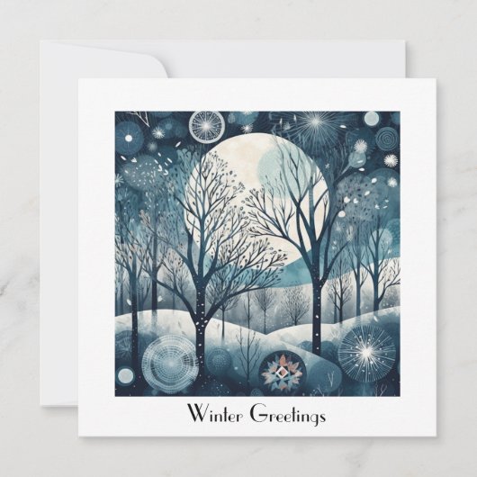 Skandinavischer Winter, anpassbar (Vorderseite)