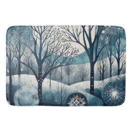 Skandinavischer Winter, anpassbar Badematte