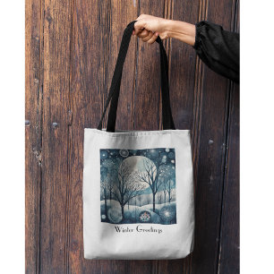 Skandinavischer Winter, anpassbar Tasche