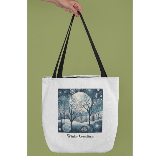 Skandinavischer Winter, anpassbar Tasche