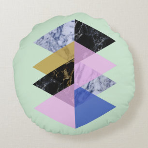 skandinavisches Abstrakt #886 Rundes Kissen