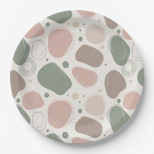 Skandinavisches abstraktes Design-Papierplate Pappteller