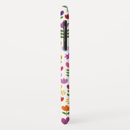 Skandinavisches Art-Blumen-Muster Case-Mate iPhone Hülle (Hinten/Links)