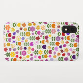 Skandinavisches Art-Blumen-Muster Case-Mate iPhone Hülle (Rückseite (Horizontal))