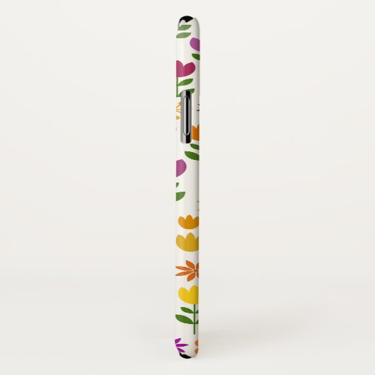 Skandinavisches Art-Blumen-Muster Case-Mate iPhone Hülle (Hinten/Rechts)