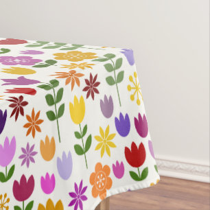 Skandinavisches Art-Blumen-Muster Tischdecke
