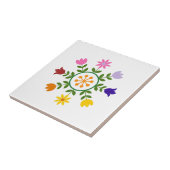 Skandinavisches Art-Blumen-Rad Fliese (Seite)