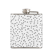 Skandinavisches Art-Dreieck-Muster Flachmann (Rückseite)