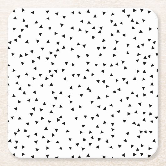 Skandinavisches Art-Dreieck-Muster Rechteckiger Pappuntersetzer (Vorderseite)