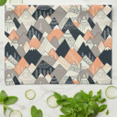 Skandinavisches Art-Gebirgsmuster Geschirrtuch (Gefaltet)