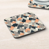 Skandinavisches Art-Gebirgsmuster Getränkeuntersetzer (Linke Seite)