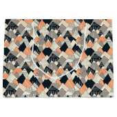 Skandinavisches Art-Gebirgsmuster Große Geschenktüte (Vorderseite)