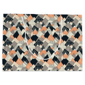 Skandinavisches Art-Gebirgsmuster Große Geschenktüte (Rückseite)