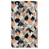 Skandinavisches Art-Gebirgsmuster Kleine Geschenktüte (Rückseite)