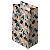 Skandinavisches Art-Gebirgsmuster Kleine Geschenktüte (Rückseite Schrägansicht)