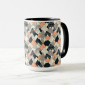 Skandinavisches Art-Gebirgsmuster Tasse (VorderseiteRechts)