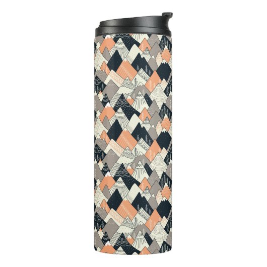 Skandinavisches Art-Gebirgsmuster Thermosbecher (Nach links gedreht)