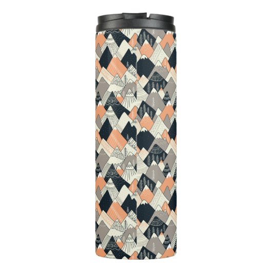 Skandinavisches Art-Gebirgsmuster Thermosbecher (Rückseite)