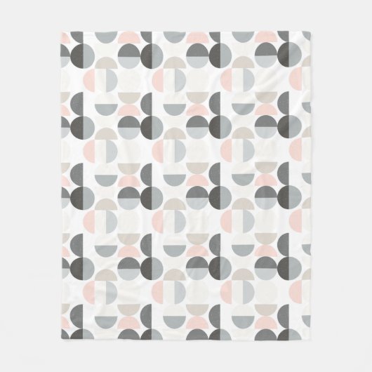 Skandinavisches Art-Halbrund-Muster Fleecedecke (Vorderseite)