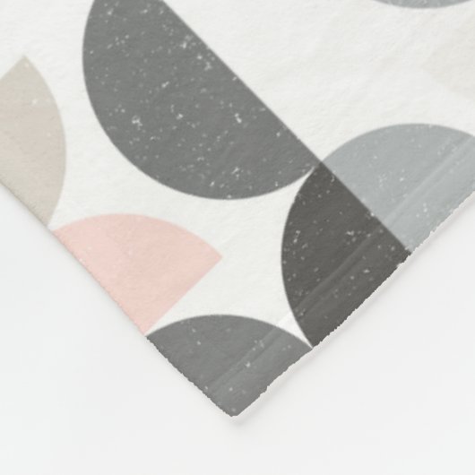 Skandinavisches Art-Halbrund-Muster Fleecedecke (Ecke)