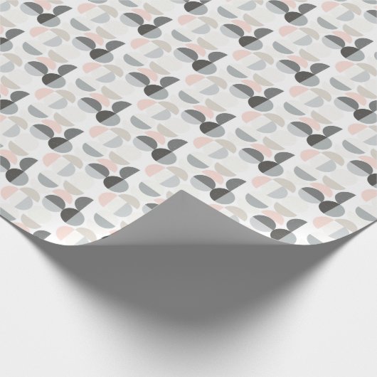 Skandinavisches Art-Halbrund-Muster Geschenkpapier (Ecke)