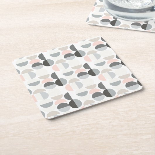 Skandinavisches Art-Halbrund-Muster Rechteckiger Pappuntersetzer (angewinkelt)
