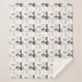 Skandinavisches Art-Halbrund-Muster Sherpadecke (Vorderseite)