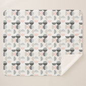 Skandinavisches Art-Halbrund-Muster Sherpadecke (Vorderseite (Horizontal))