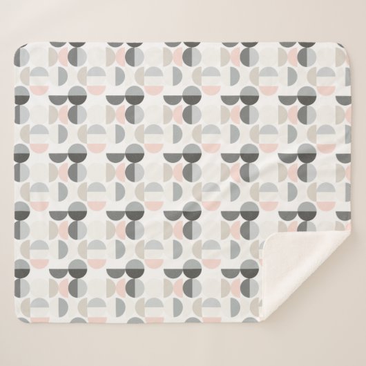 Skandinavisches Art-Halbrund-Muster Sherpadecke (Vorderseite (Horizontal))