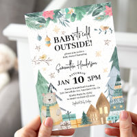 Skandinavisches Baby it's Cold Outside Baby Dusche