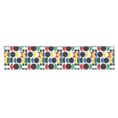 Skandinavisches Bauhaus Mid Century Muster Kurzer Tischläufer (Horizontal)