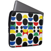 Skandinavisches Bauhaus Mid Century Muster Laptopschutzhülle (Vorne Rechts)