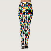 Skandinavisches Bauhaus Mid Century Muster Leggings (Rückseite)