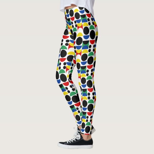 Skandinavisches Bauhaus Mid Century Muster Leggings (Links)