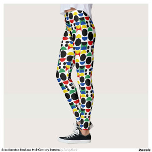 Skandinavisches Bauhaus Mid Century Muster Leggings